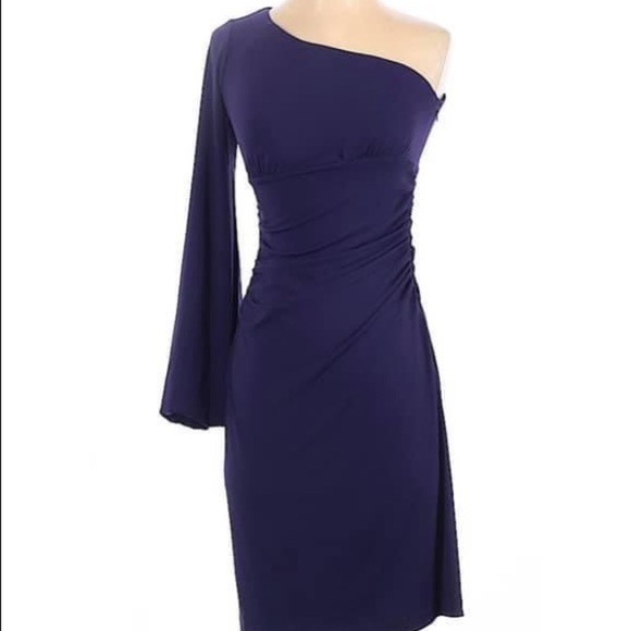 Maggy London Dresses & Skirts - MAGGY LONDON size 4 asymmetric one shoulder dress in excellent condition